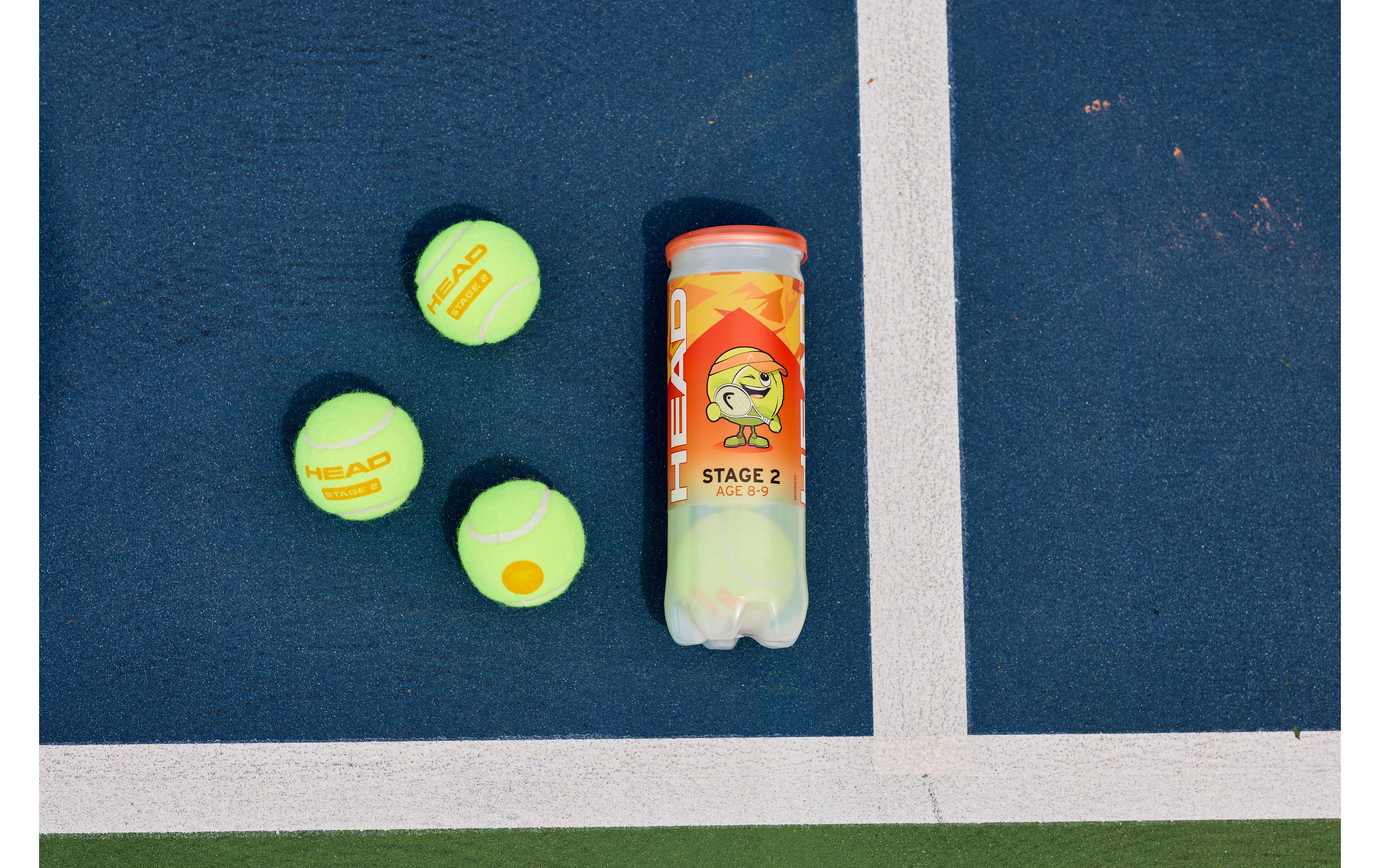 HEAD Tennisbälle Stage 2 3er-Pack