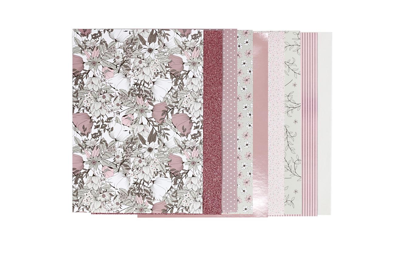 Creativ Company Bastelpapier Vivi Gade-Design 20 x 30 cm, 24 Blatt