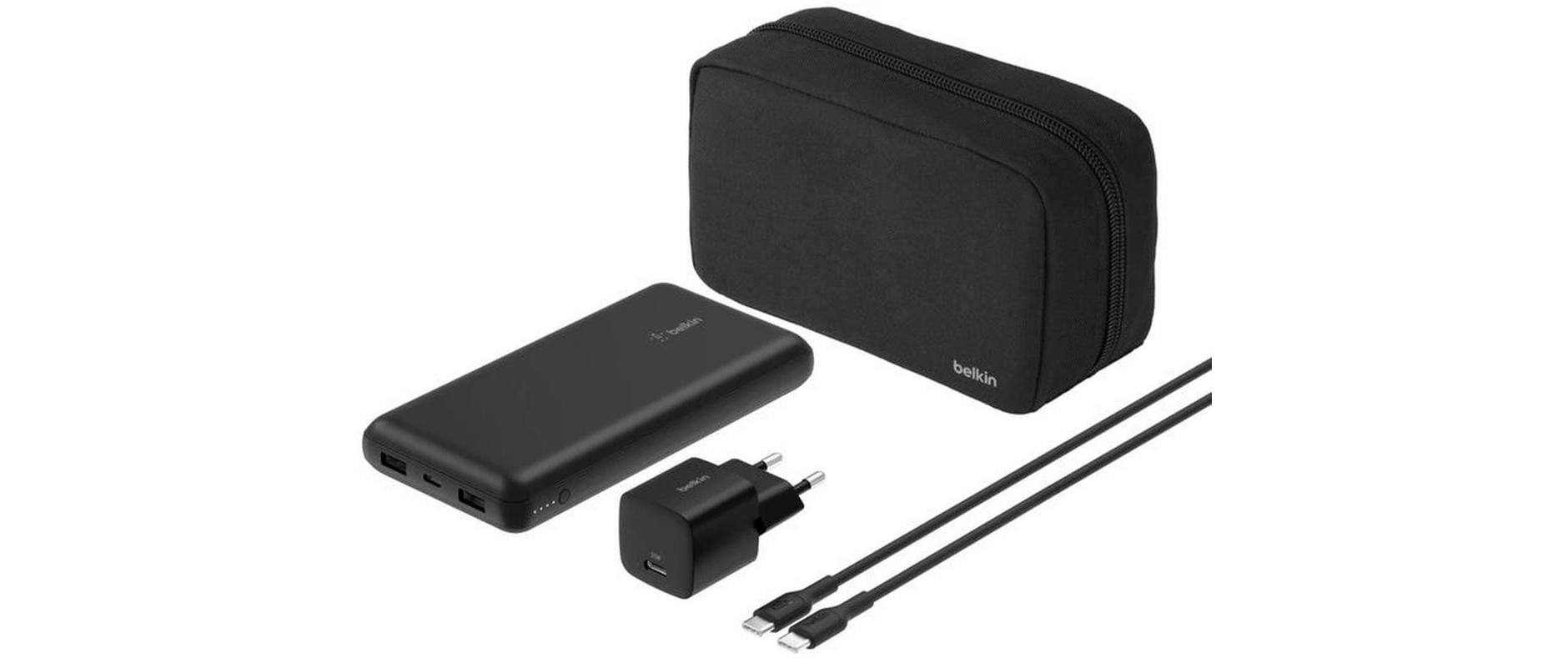 Belkin Wireless Charger BoostCharge Powerbank Bundle Schwarz Belkin Wireless Charger BoostCharge Powerbank Bundle Schwarz