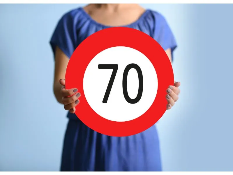 Trendcompany Verkehrsschild zum 70. Geburtstag 45 cm Trendcompany Verkehrsschild zum 70. Geburtstag 45 cm