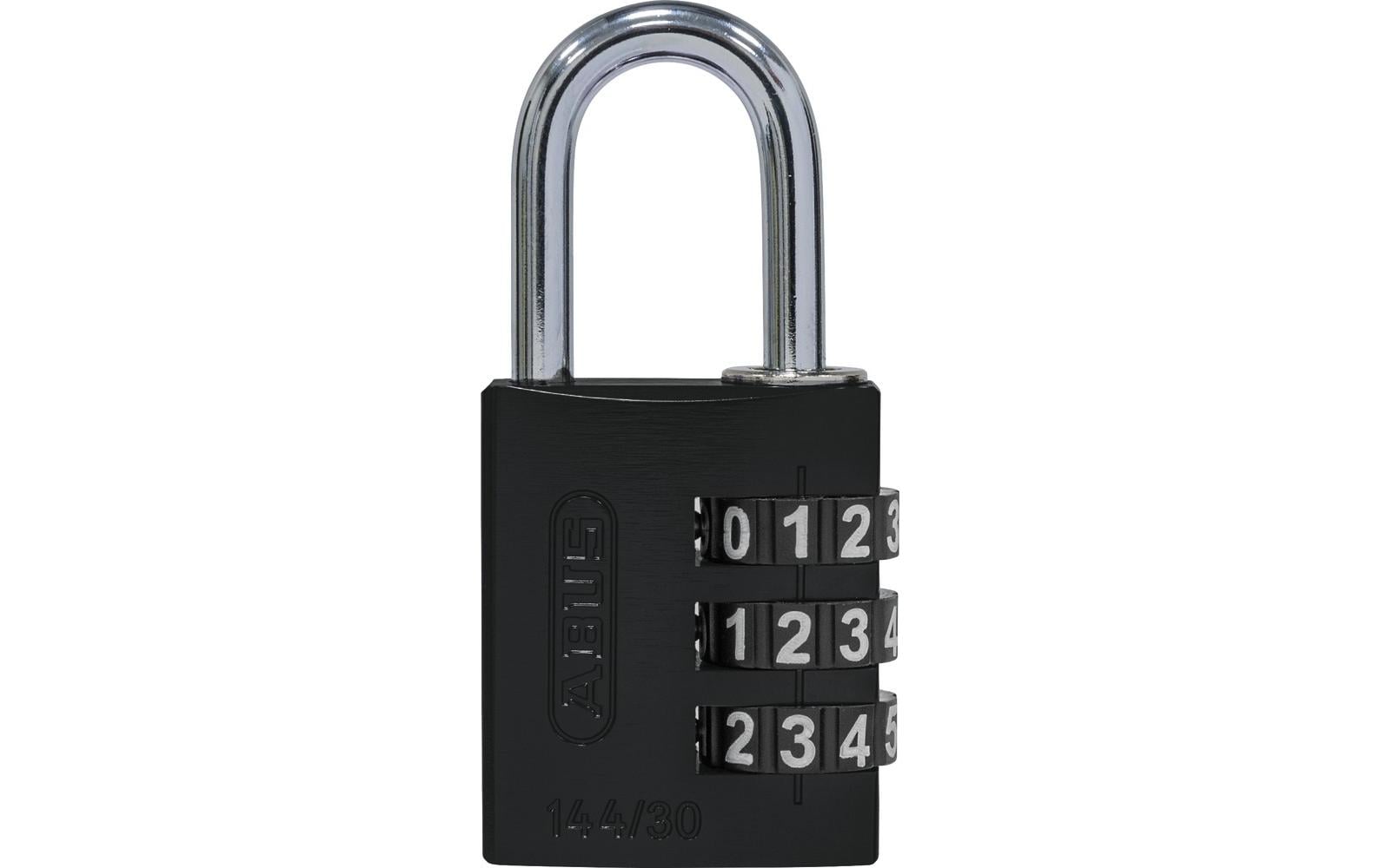 Abus Zahlenschloss 144/30 B/DFNLI Schwarz Aluminium