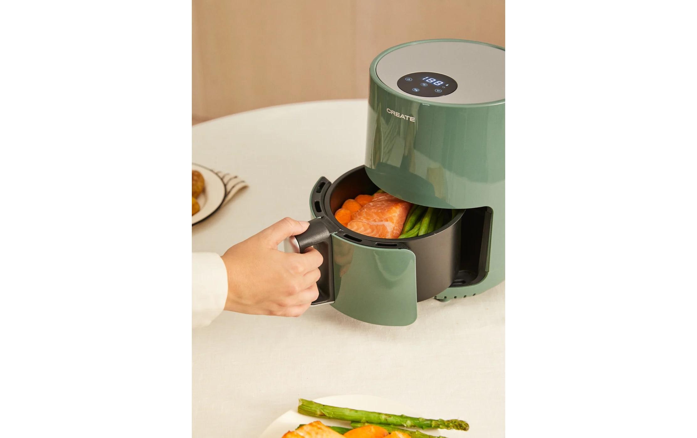 Create Heissluft-Fritteuse Air Fryer Salbeigrün 1.5 l