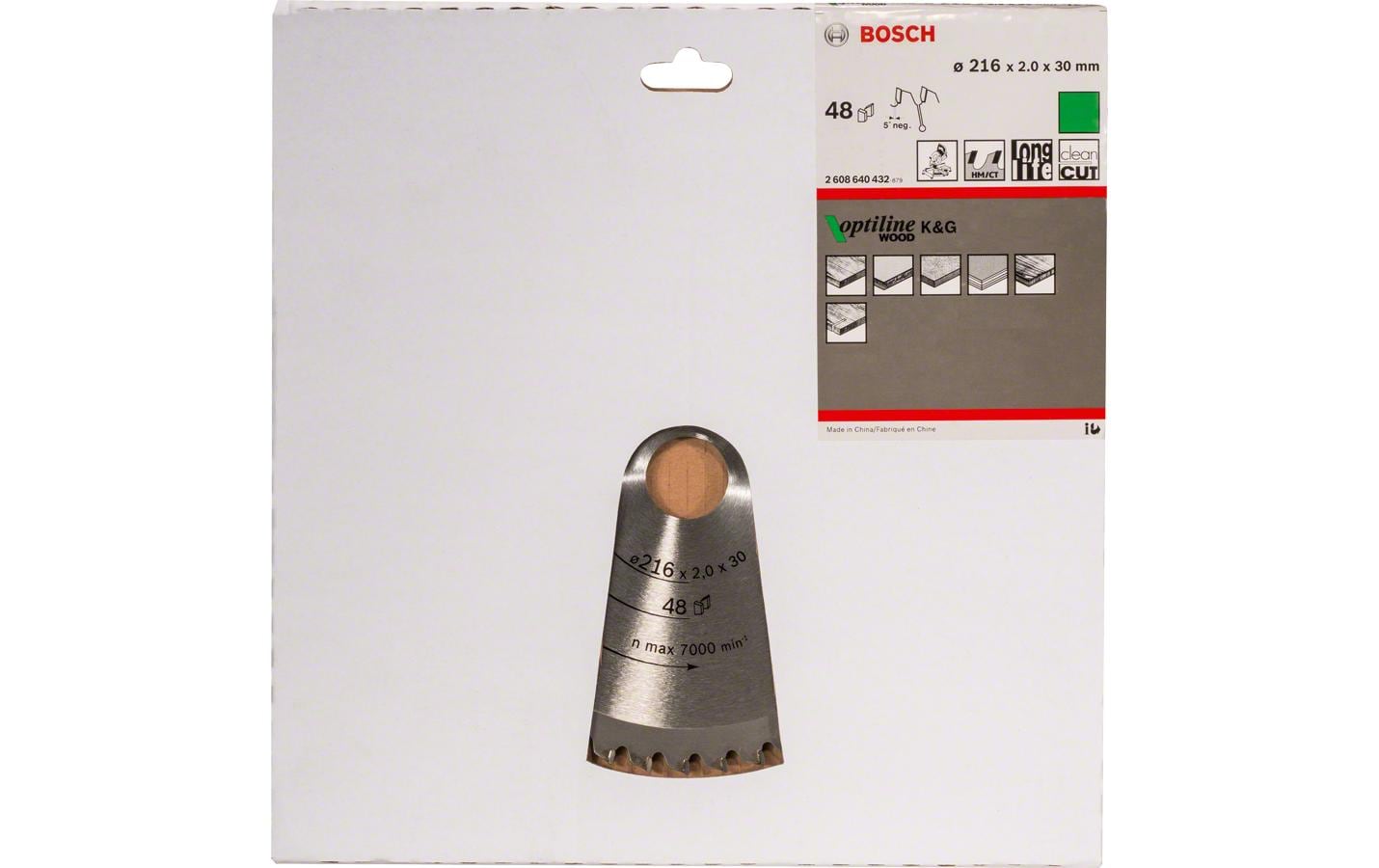 Bosch Professional Kreissägeblatt Optiline Wood Ø 216, 48 Zähne