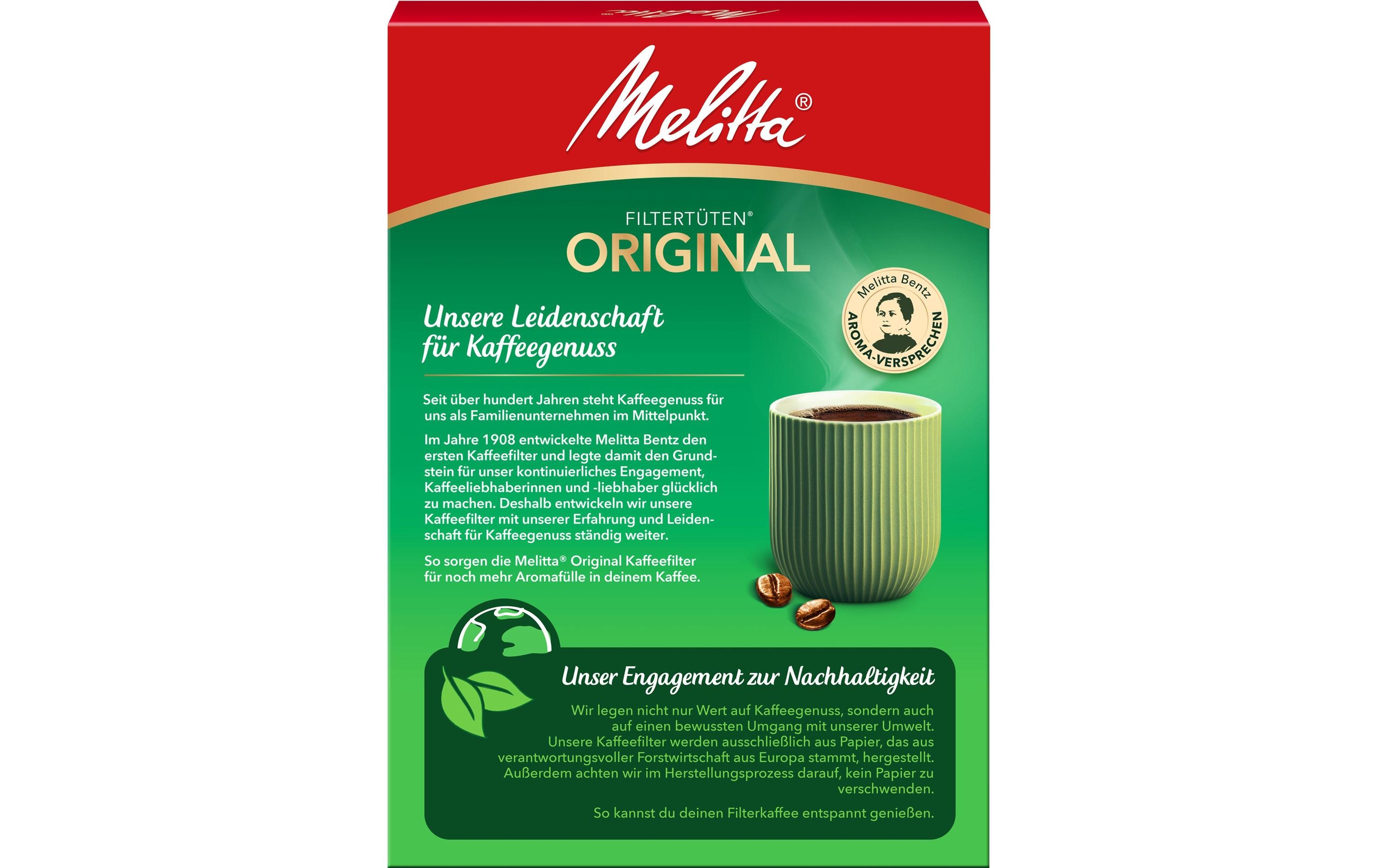 Melitta Filtertüte Original 102, 80 Stück