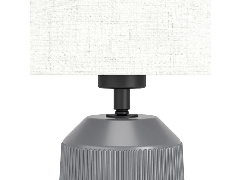 EGLO Leuchten Tischleuchte CAPALBIO grau exkl. E27 1x40W