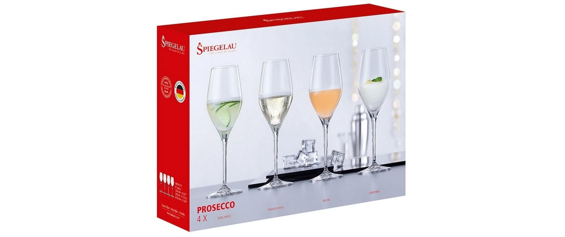 Spiegelau Sektglas Special 270 ml, 4 Stück, Transparent