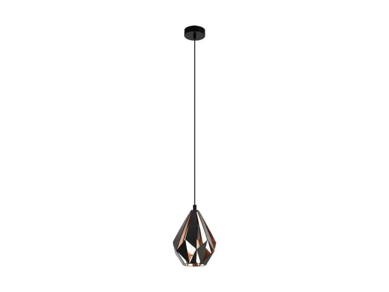 EGLO Leuchten Pendelleuchte CARLTON 1 1x E27, 20.5 cm Kupfer EGLO Leuchten Pendelleuchte CARLTON 1 1x E27, 20.5 cm Kupfer