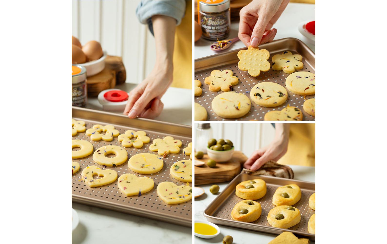 Decora Backform Perforiertes Rose-Gold Linie, 39.7 x 27 cm