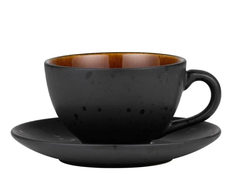 Bitz Kaffeetasse 240 ml, 6 Stück, Braun/Schwarz