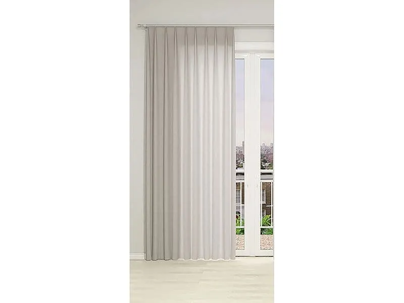Hubatka Fertigvorhang Dekor 140 x 240 cm, Uni, Silber
