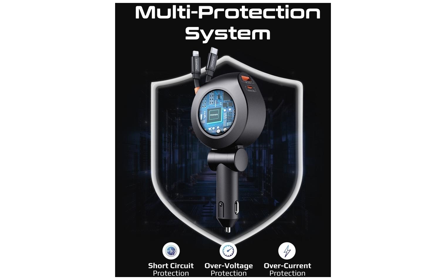 Promate Autoladegerät DriveGear-R2 88 Watt