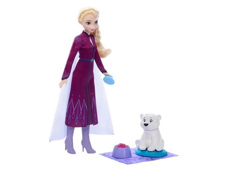 Disney Frozen Puppe Elsa and Baby Bear