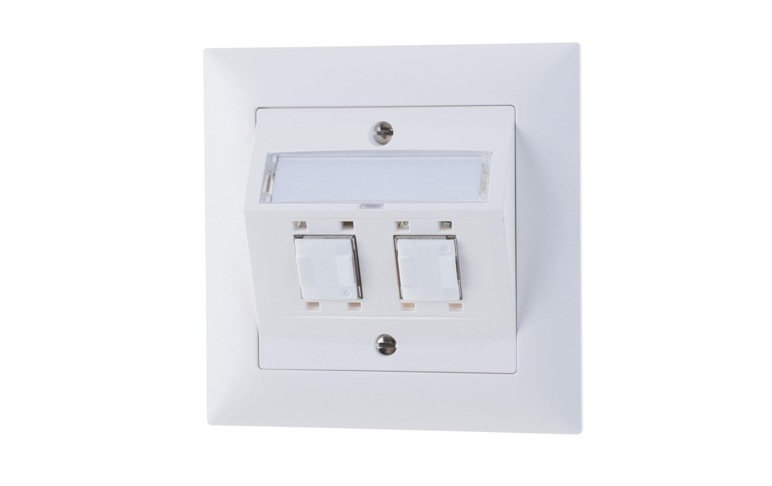 Feller EDIZIOdue Netzwerkdose UP 2x RJ45 Kat. 5e geschirmt