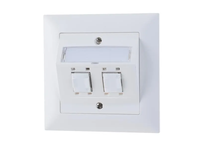 Feller EDIZIOdue Netzwerkdose UP 2x RJ45 Kat. 5e geschirmt