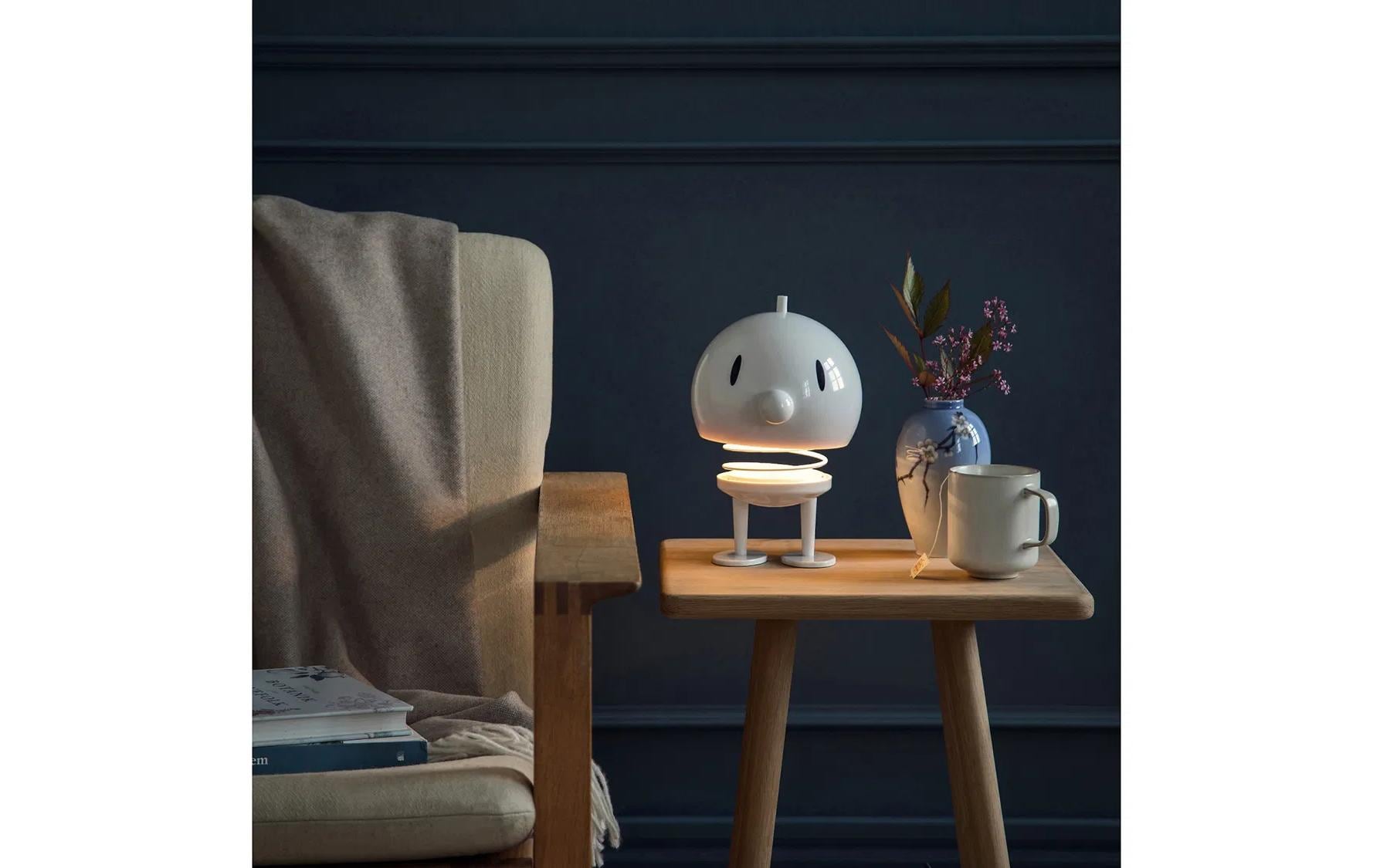 Hoptimist Tischleuchte Bumble Weiss, XL ABS/Stahl, 15 x 23 cm