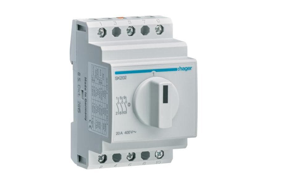 Hager Drehschalter SK202 3-polig