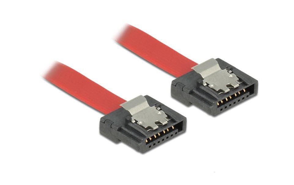 Delock SATA3-Kabel rot, Clip, flexibel, 20 cm