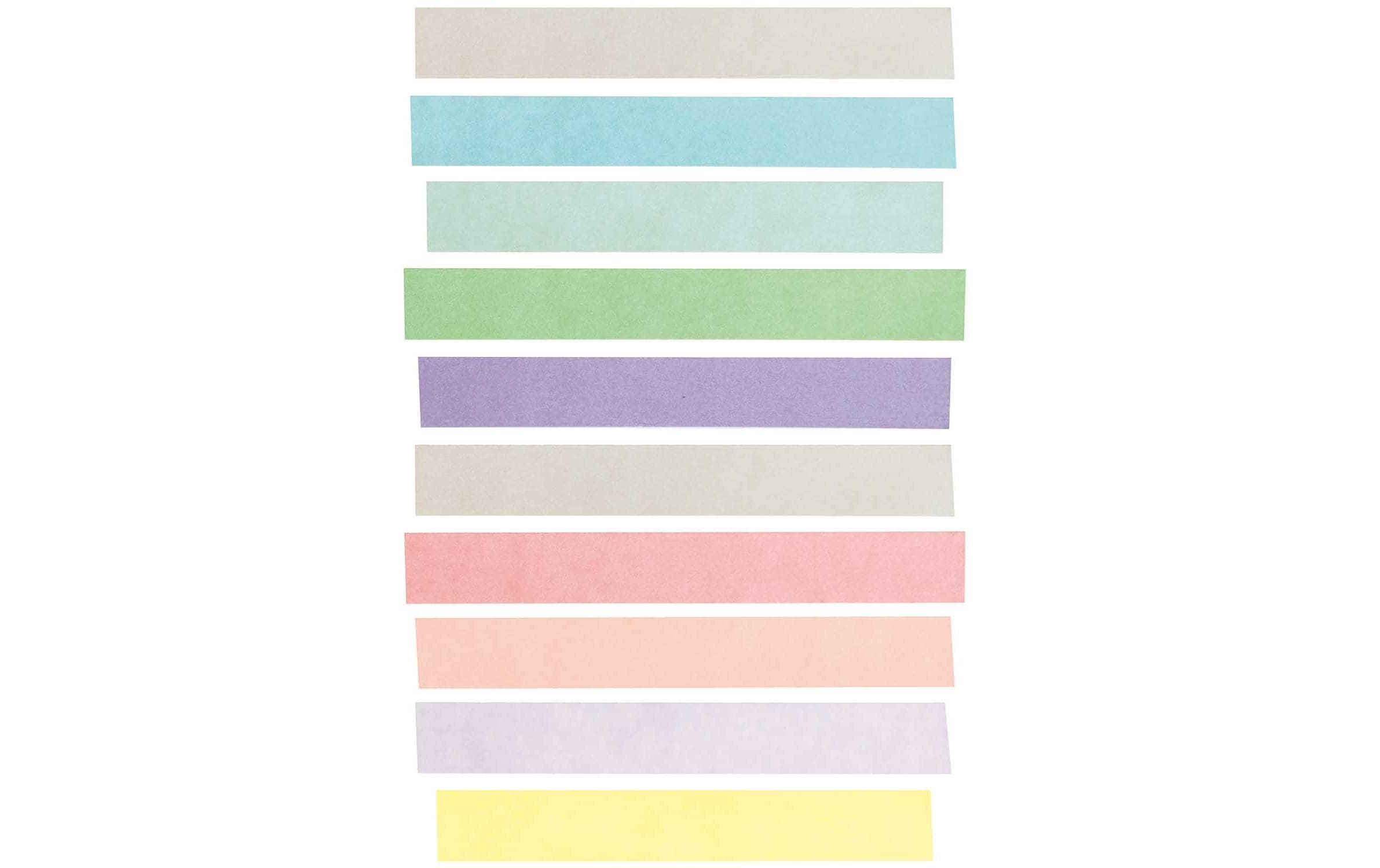 Rico Design Washi Tape Pastell mix 10 Stück Mehrfarbig