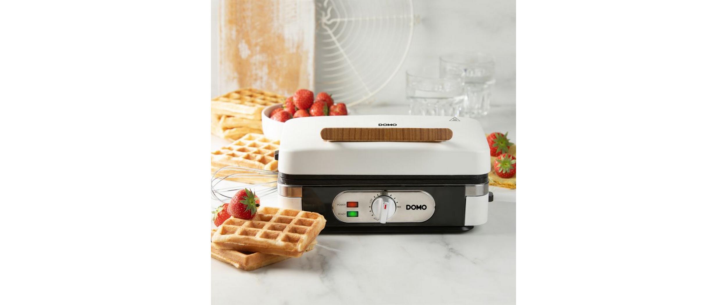 Domo Waffeleisen DO9277C , Weiss