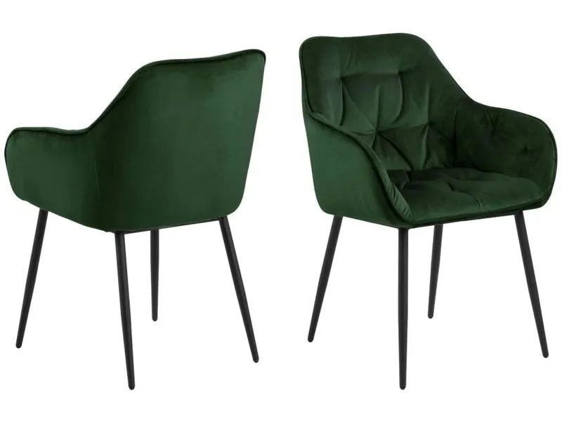 AC Design Stuhl Brooke, 2 Stück Forest Green AC Design Stuhl Brooke, 2 Stück Forest Green