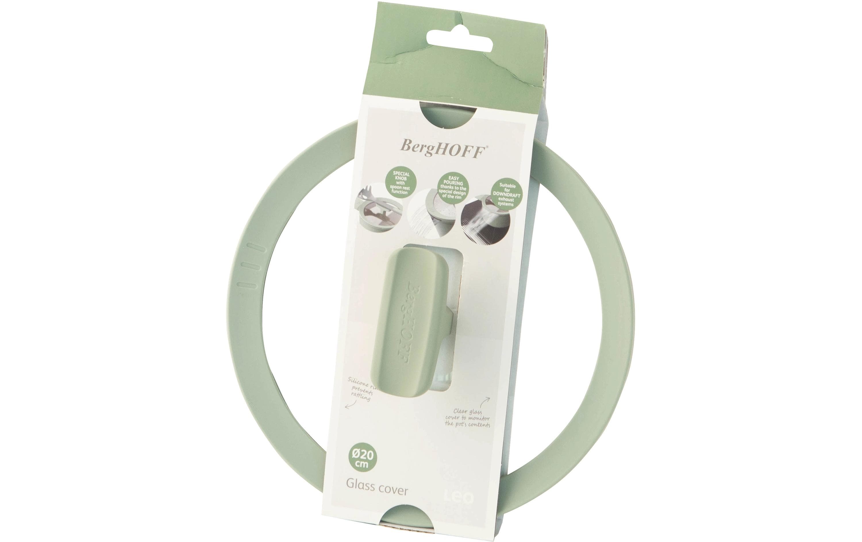 BergHOFF Glasdeckel Leo Balance Sage 20 cm, Grün
