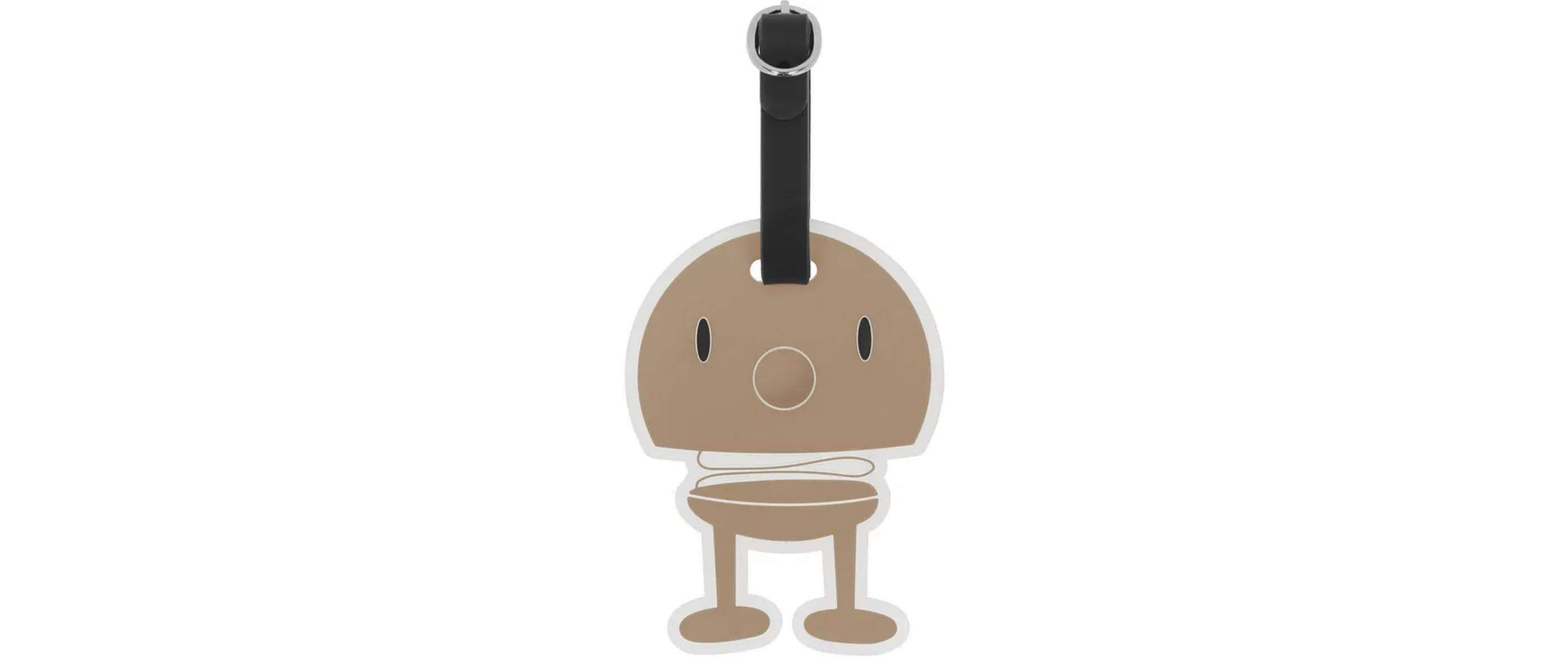 Hoptimist Kofferlabel Schokolade/Schwarz