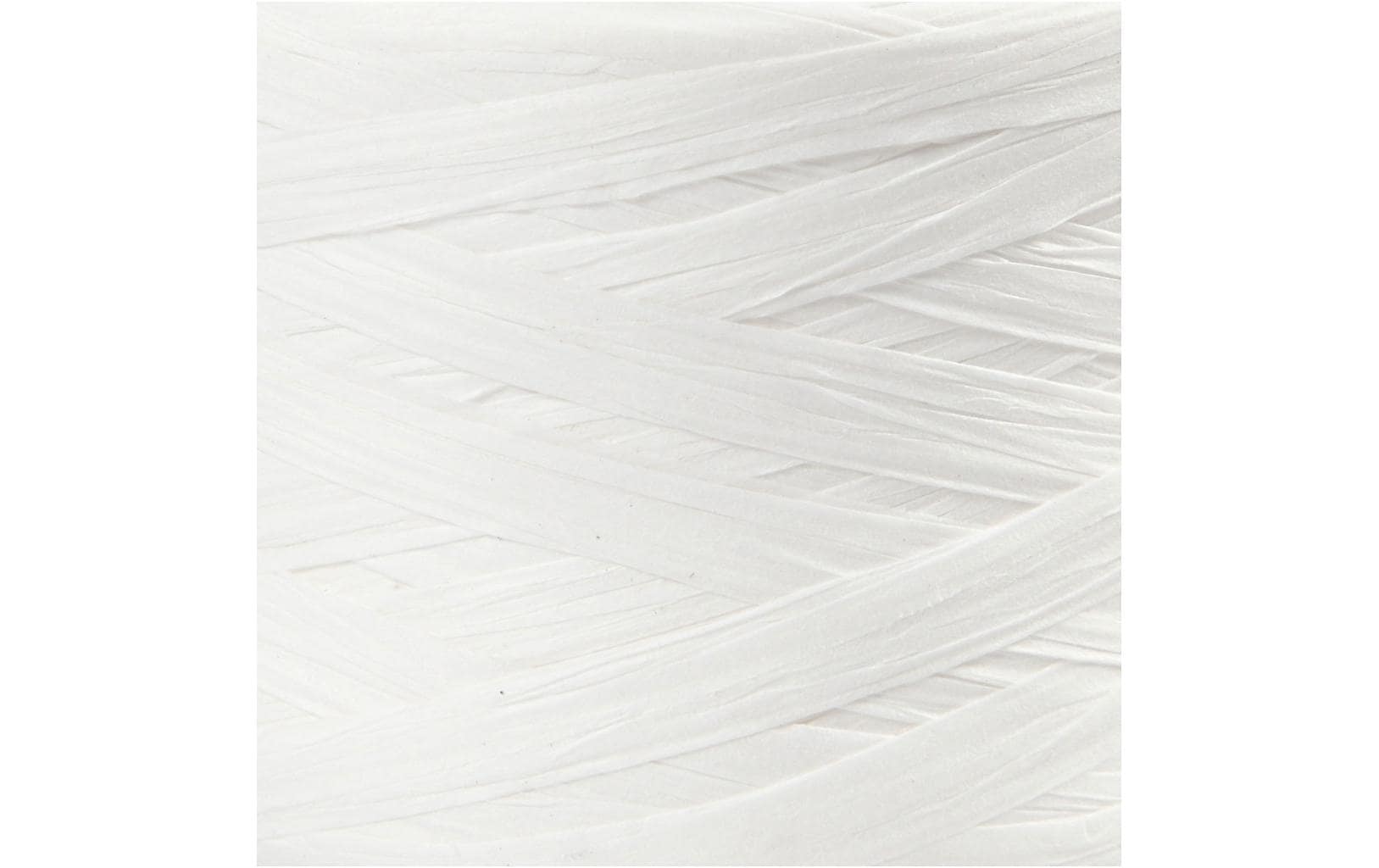 Creativ Company Geschenkband Raffiabast 8 mm x 100 m, Weiss Creativ Company Geschenkband Raffiabast 8 mm x 100 m, Weiss