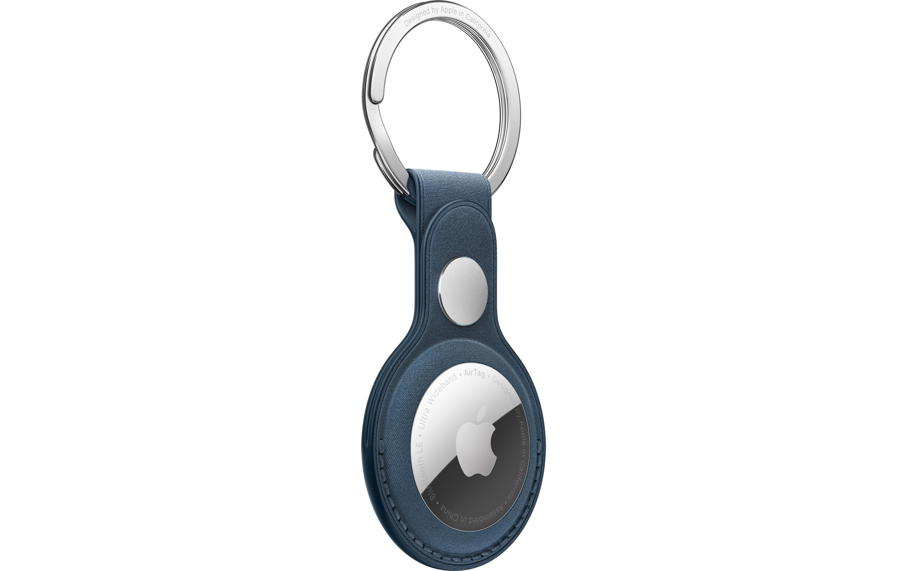 Apple AirTag Schlüsselanhänger aus Feingewebe Pacific Blue