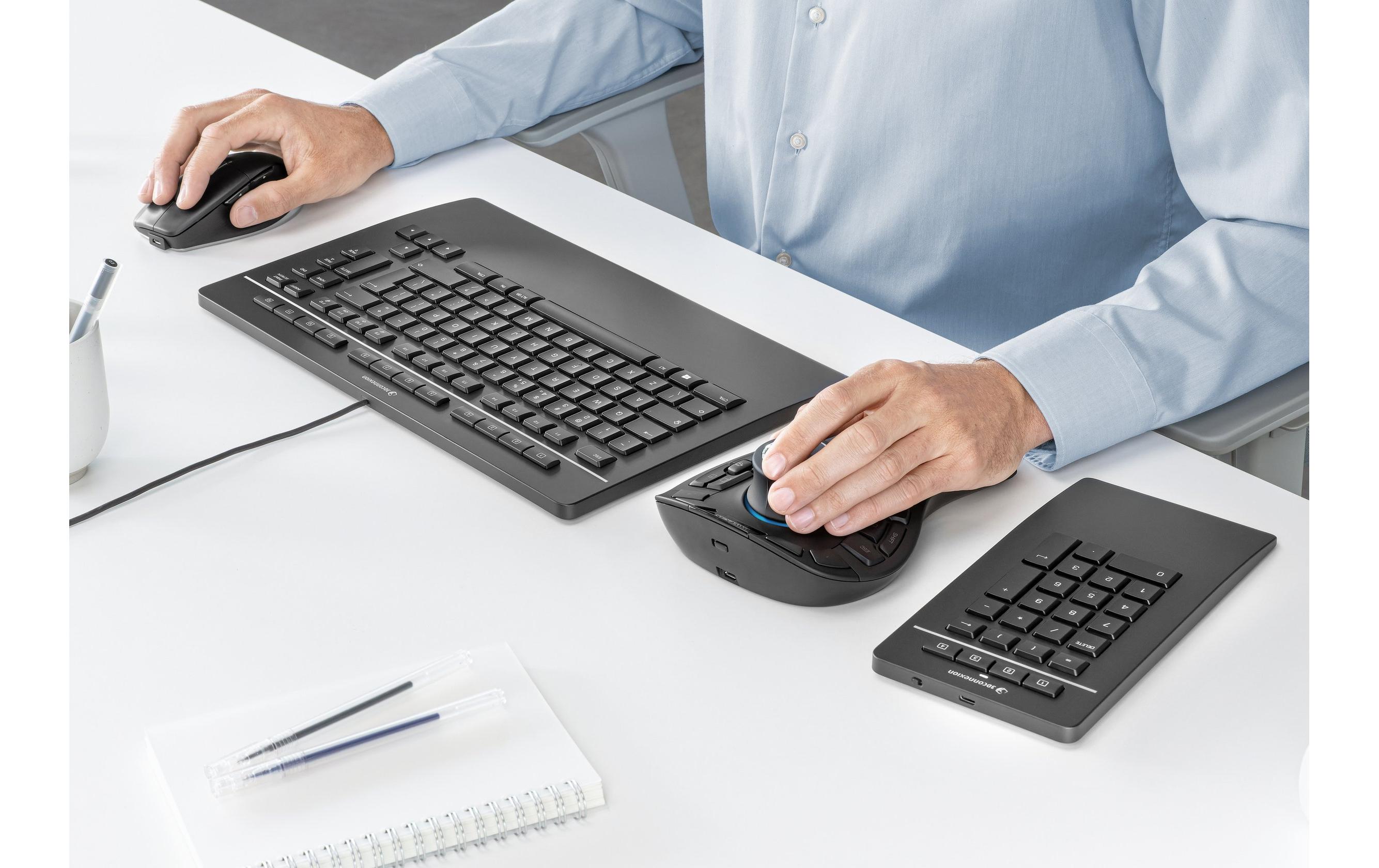 3Dconnexion Tastatur Keyboard Pro mit Numpad