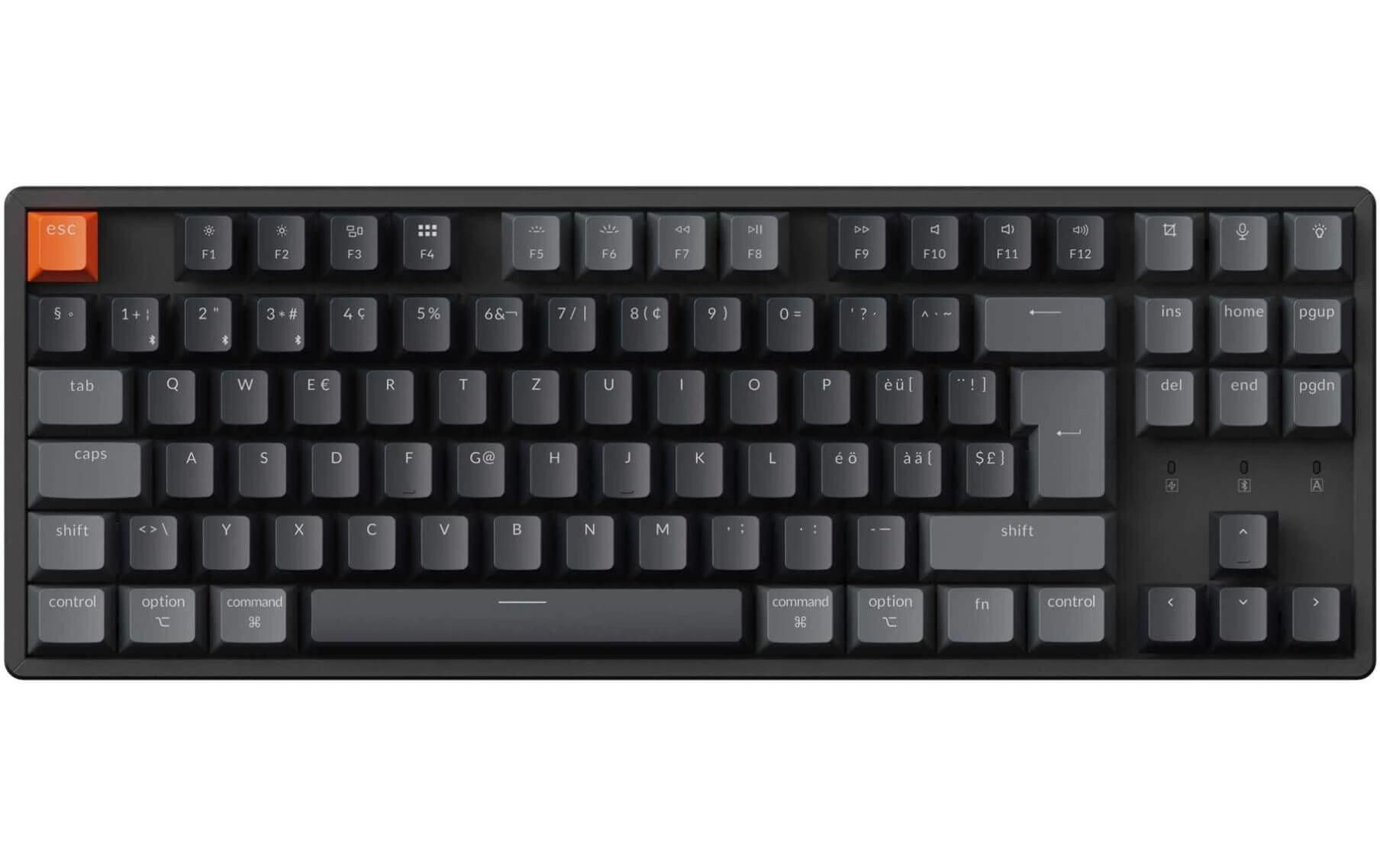 Keychron Gaming-Tastatur K8 QMK Version 2 Brown Switch Keychron Gaming-Tastatur K8 QMK Version 2 Brown Switch
