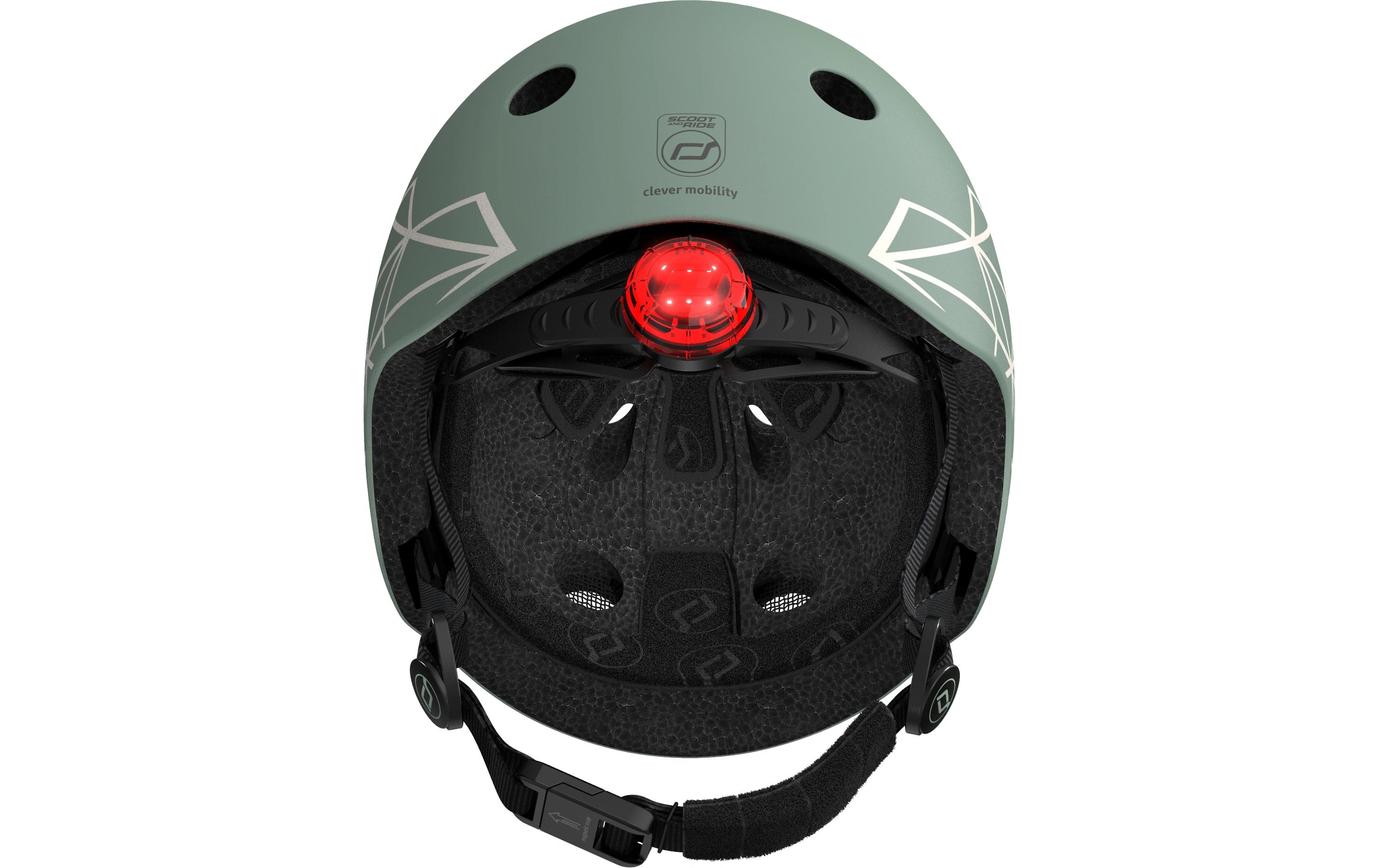 Scoot and Ride Kinderhelm Green lines Grün, XXS-S