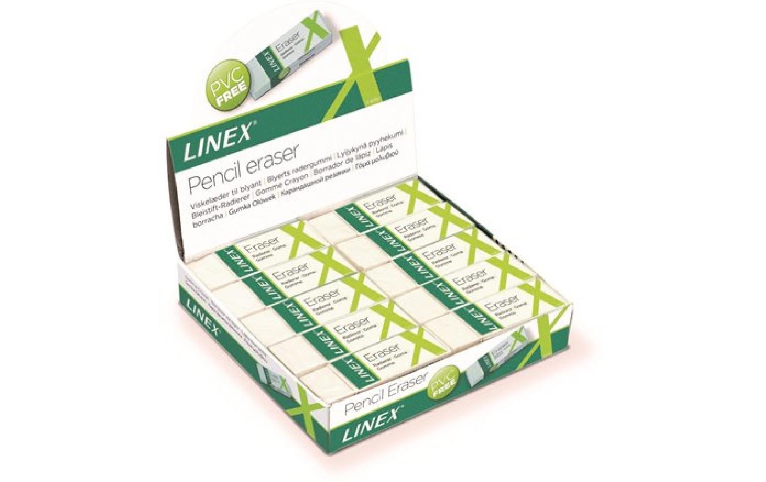 Linex Radiergummi ER30 Weiss, 20 Stück Linex Radiergummi ER30 Weiss, 20 Stück