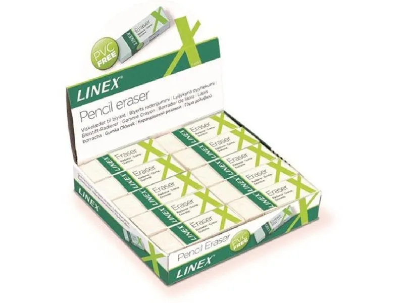 Linex Radiergummi ER30 Weiss, 20 Stück