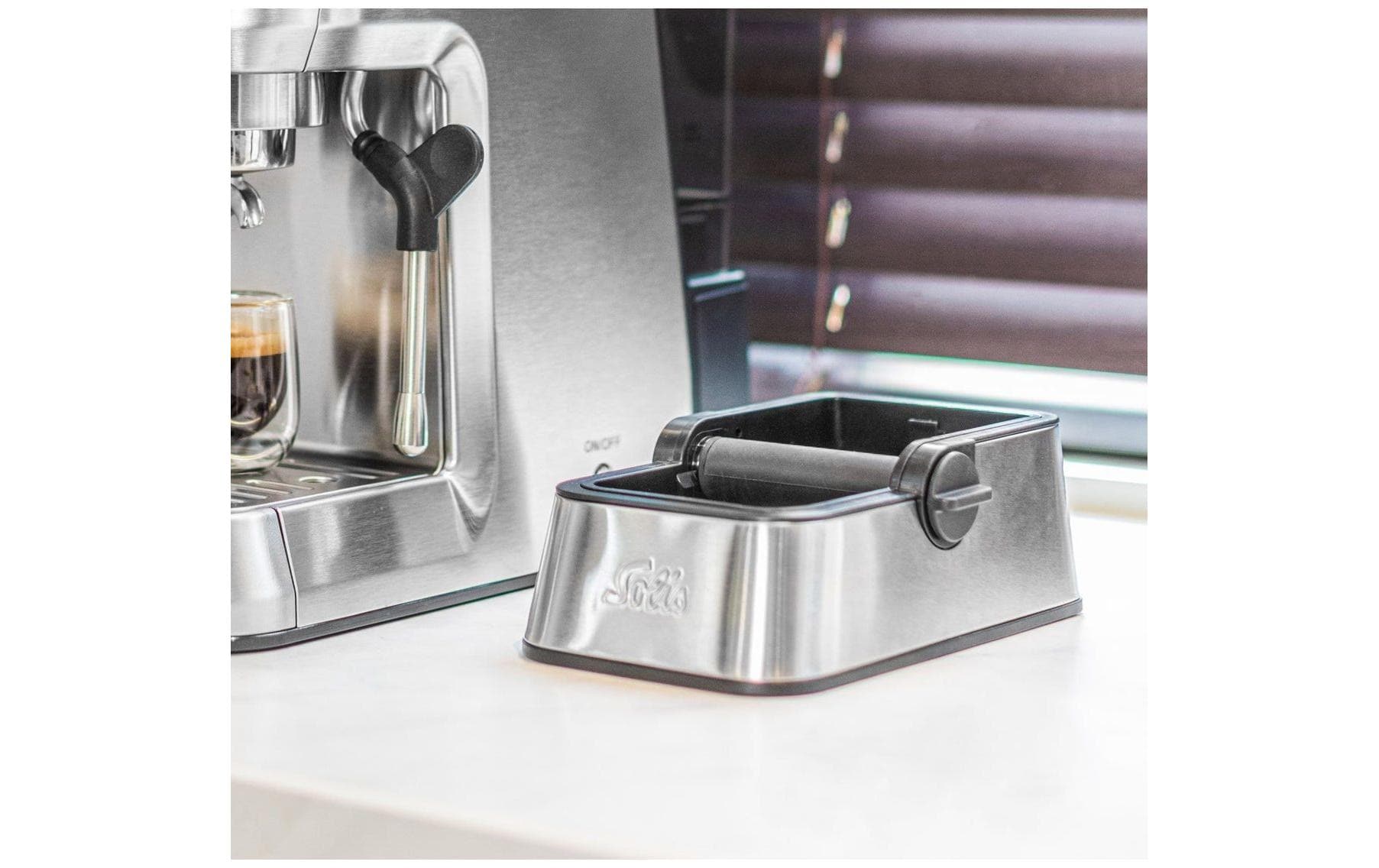 Solis Abklopfbehälter Perfetta Silber/Schwarz