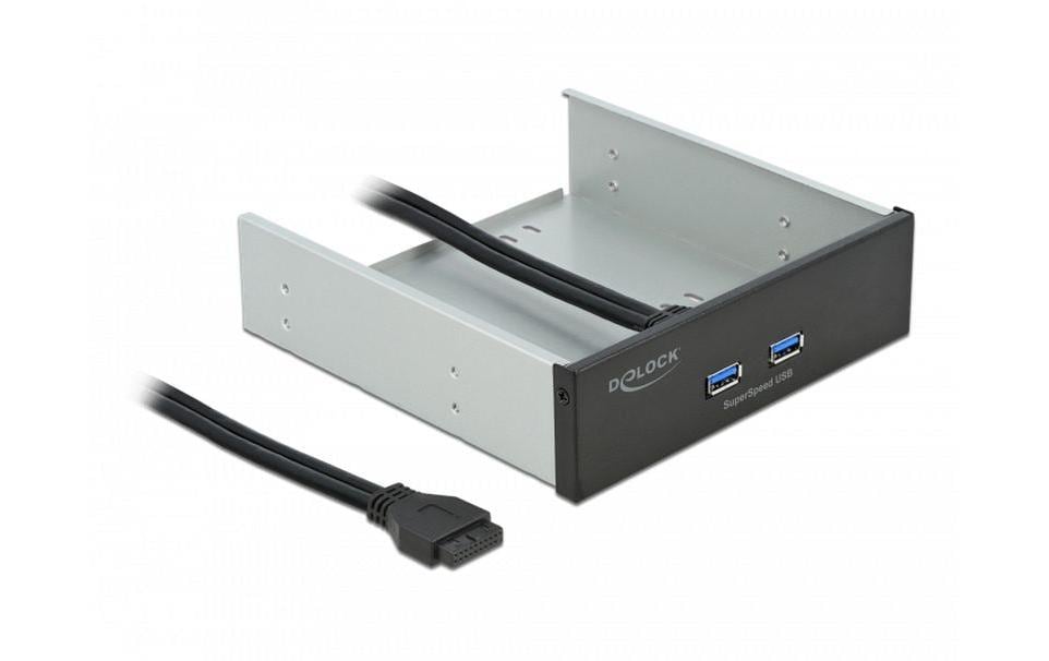 Delock Front Panel 2x USB-A für 5.25-Schacht