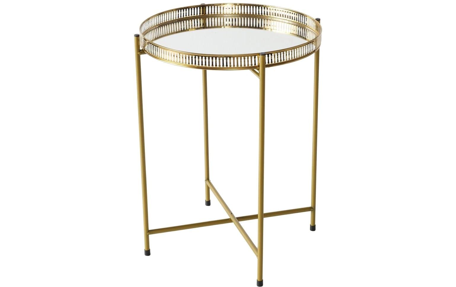 Boltze Beistelltisch Lionel 47 x 37 cm, Antikgold