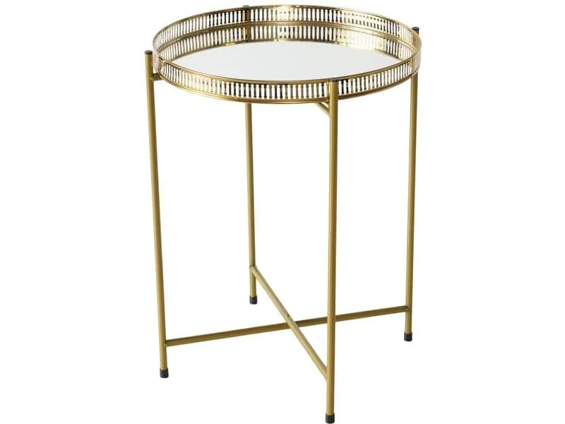 Boltze Beistelltisch Lionel 47 x 37 cm, Antikgold