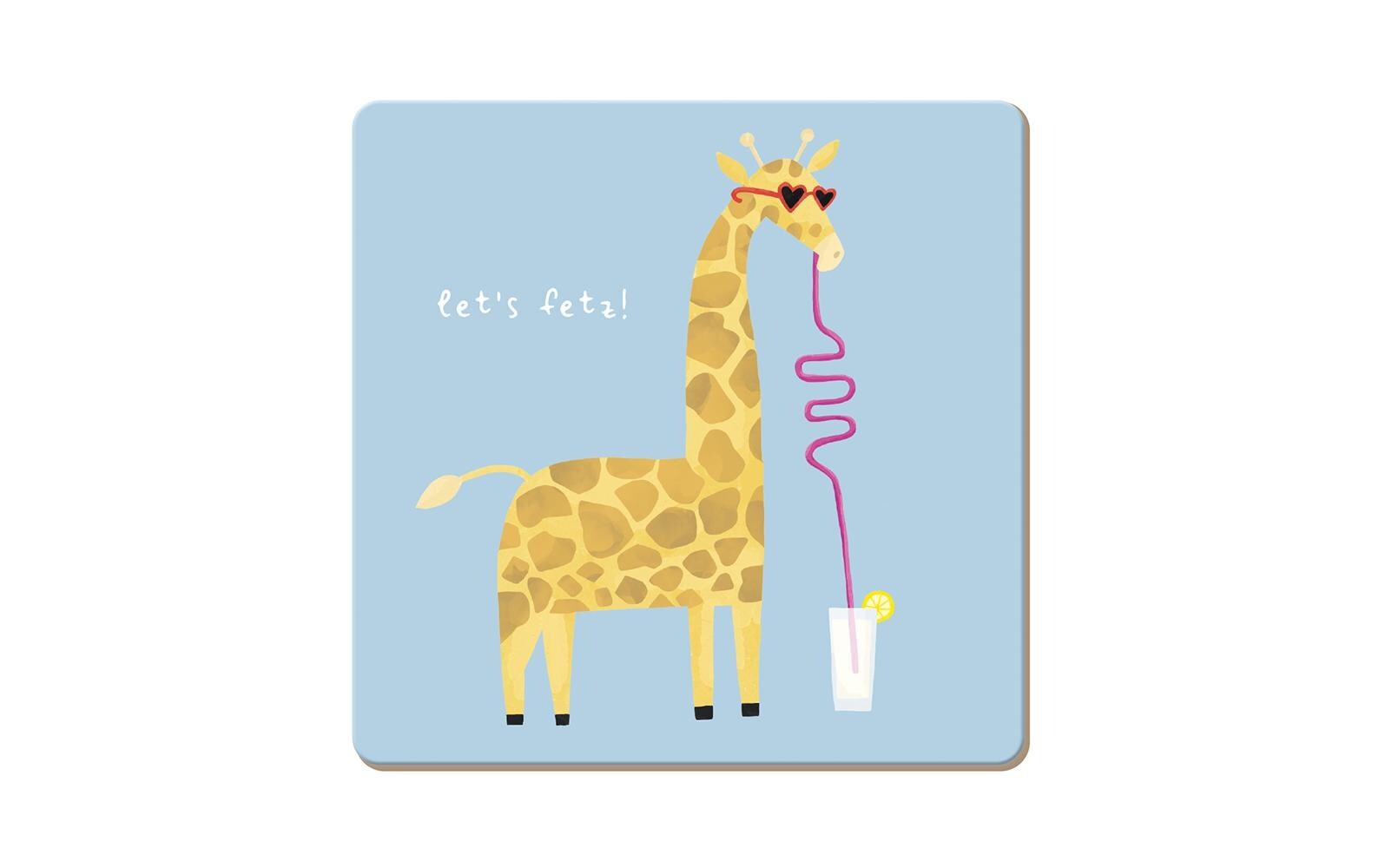 Grafik Werkstatt Korkuntersetzer let's fetz!