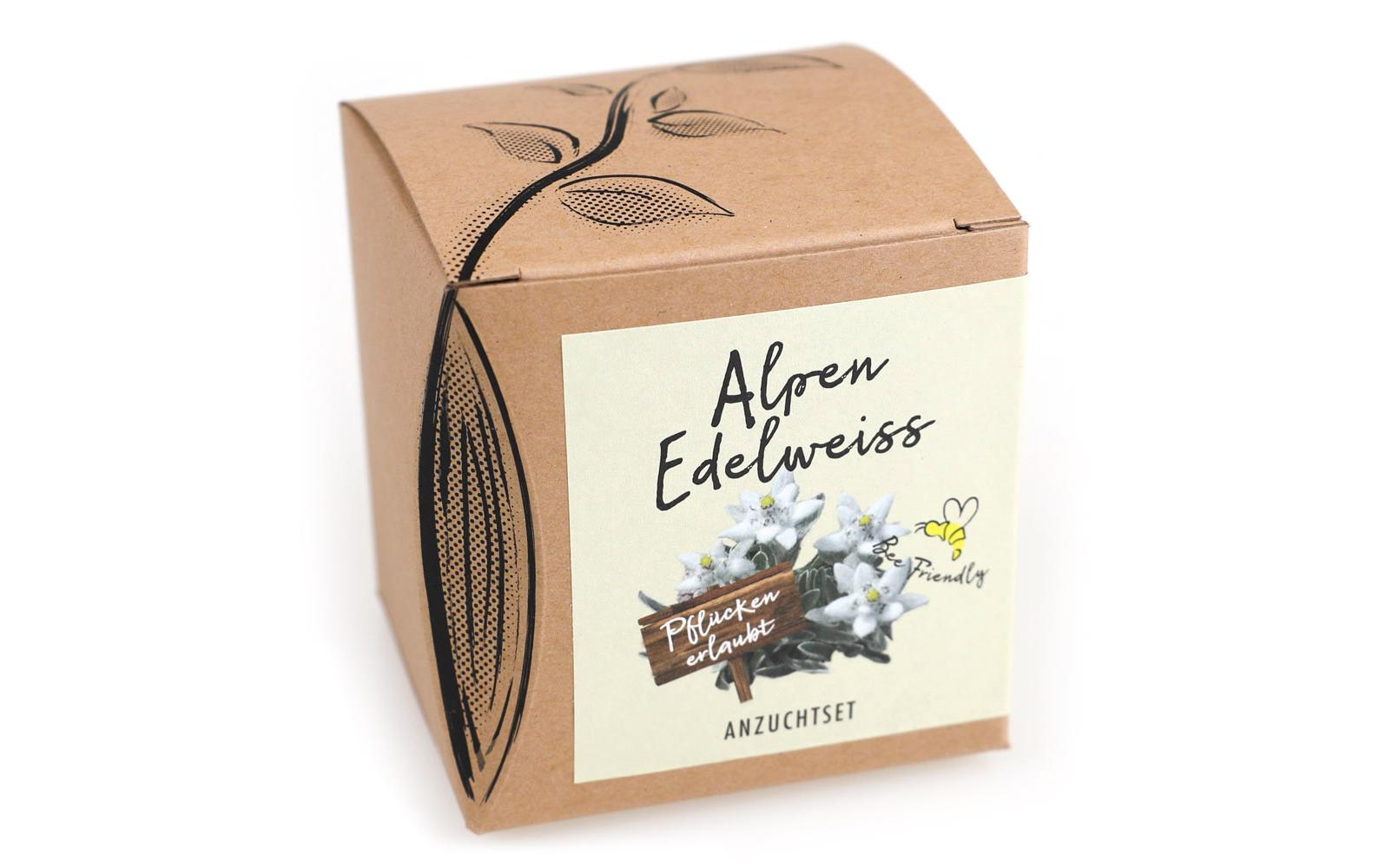 Naturkraftwerk Anzuchtset Alpenedelweiss, mit Saatgut