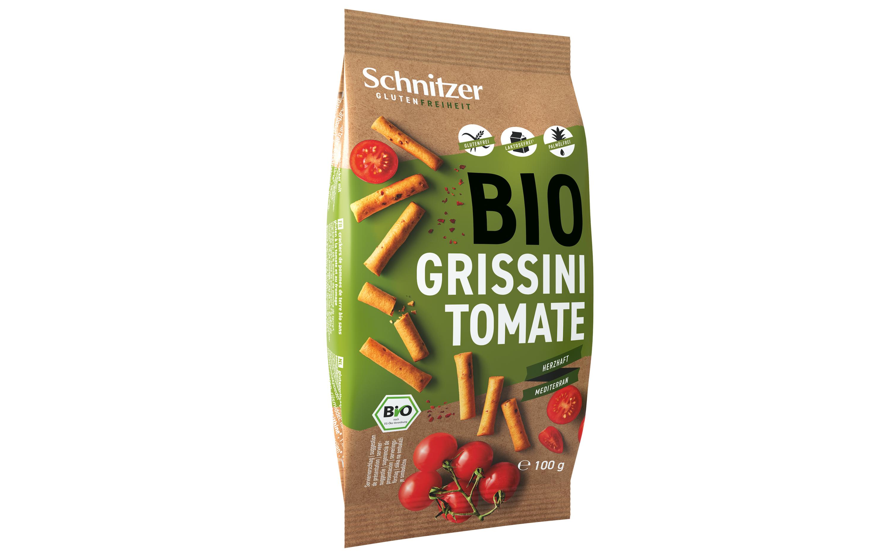 Schnitzer Apéro Bio Grissini Pizza glutenfrei 100 g Schnitzer Apéro Bio Grissini Pizza glutenfrei 100 g