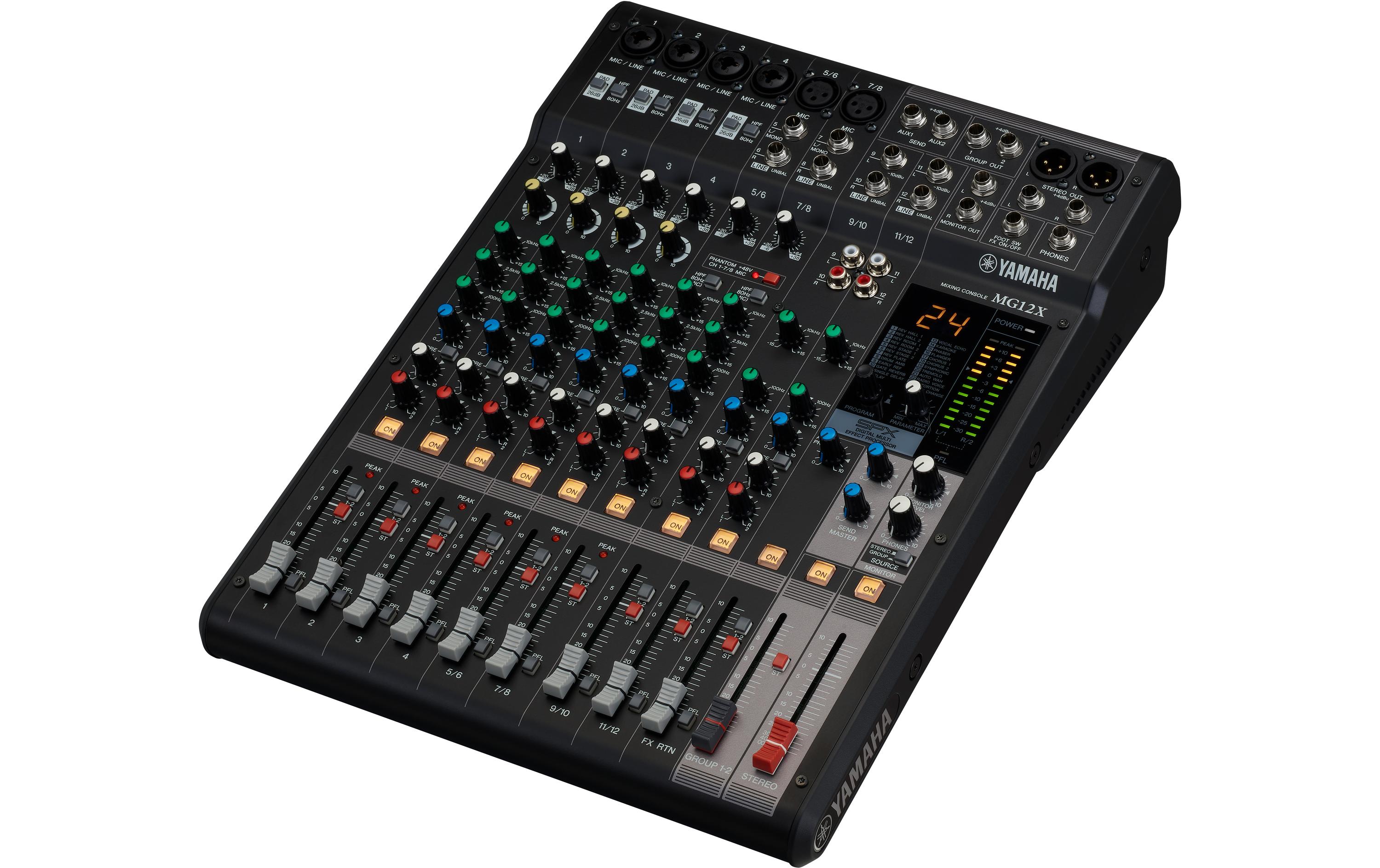 Yamaha Mischpult MG12X – 12-Kanal, analog Yamaha Mischpult MG12X – 12-Kanal, analog