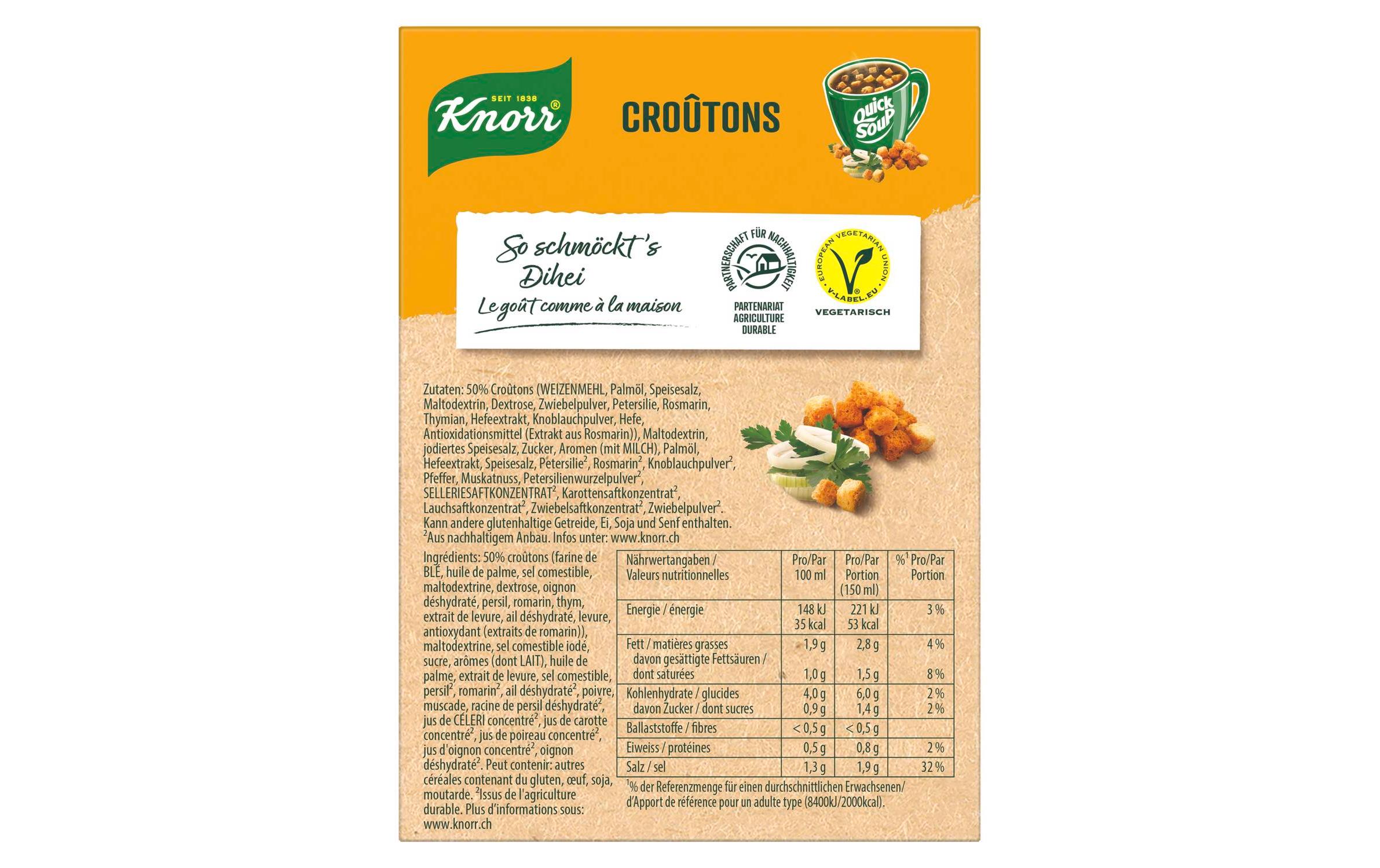 Knorr Quick Soup Croûtons 3 Portionen