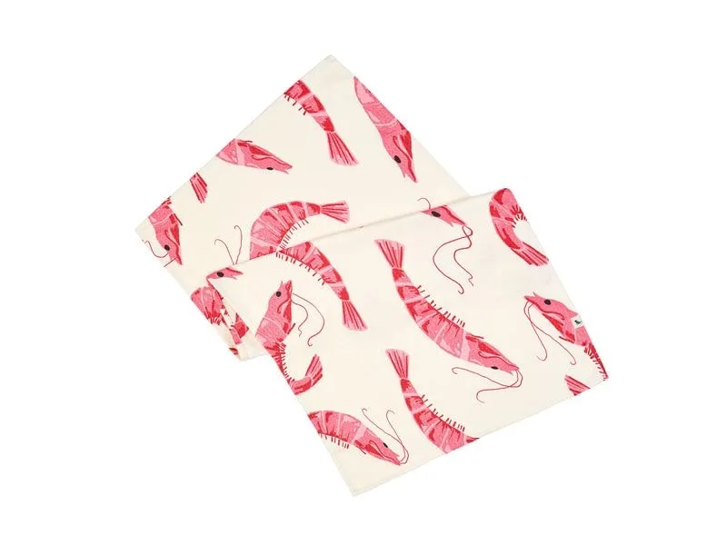 Dock & Bay Geschirrtuch Shrimply the Best 85 x 40 cm, Mehrfarbig