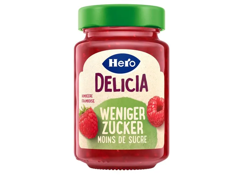 Hero Delicia Weniger Zucker Himbeerkonfitüre 270 g