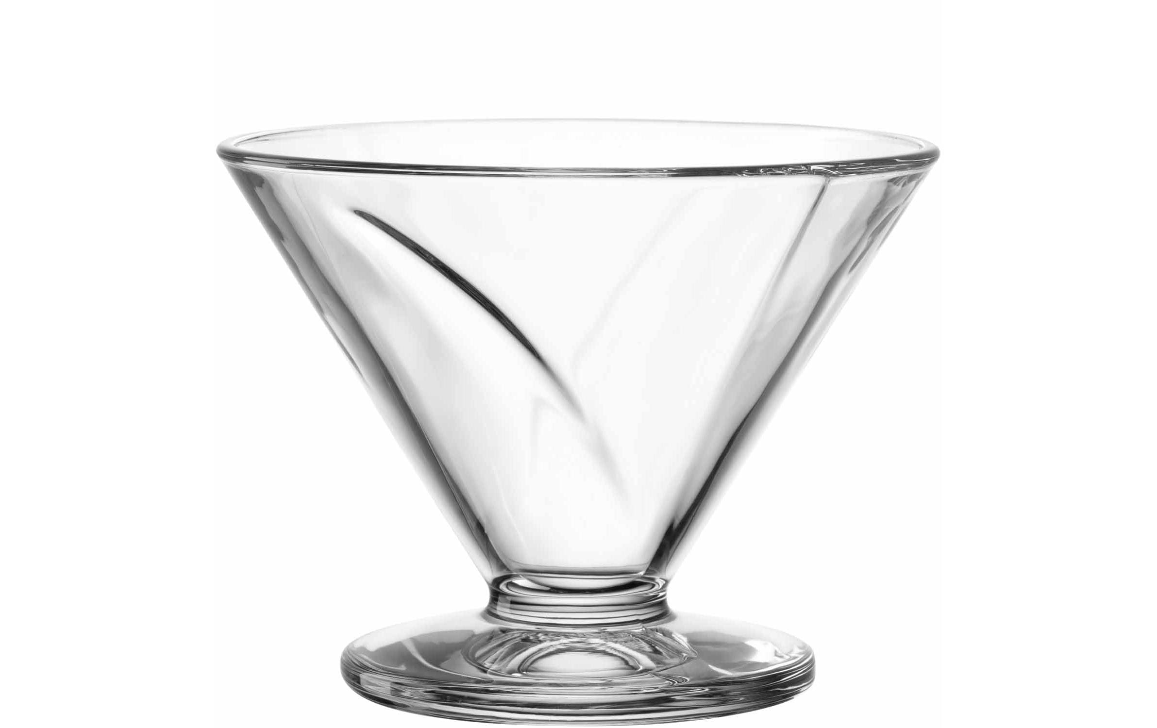 Leonardo Schale Cono 4 Stück, Transparent