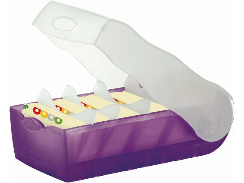 HAN Karteibox Croco A7, Violett HAN Karteibox Croco A7, Violett