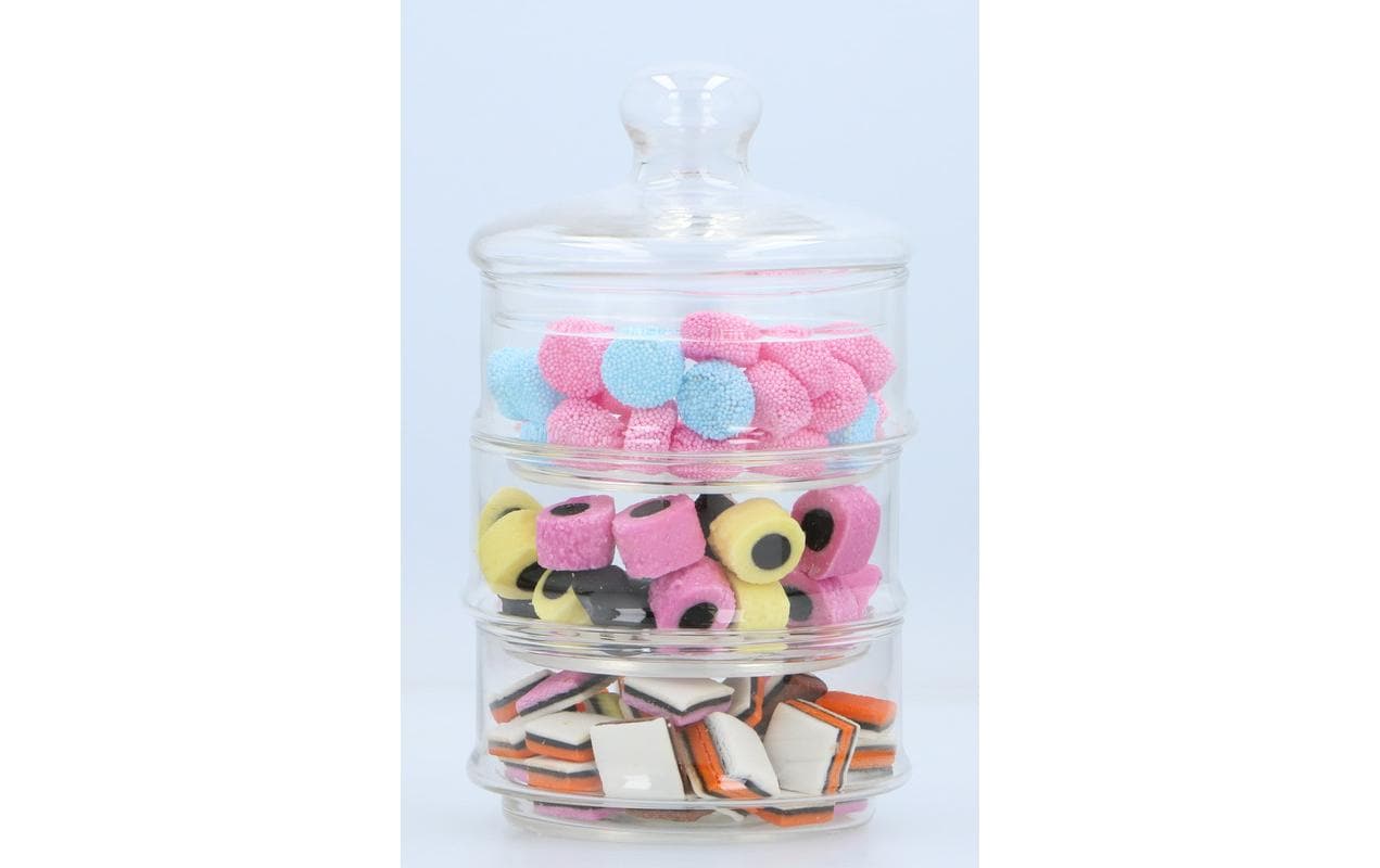 alpina Vorratsglas 3 stöckig Ø12 x 23 cm 2.6 l, Transparent