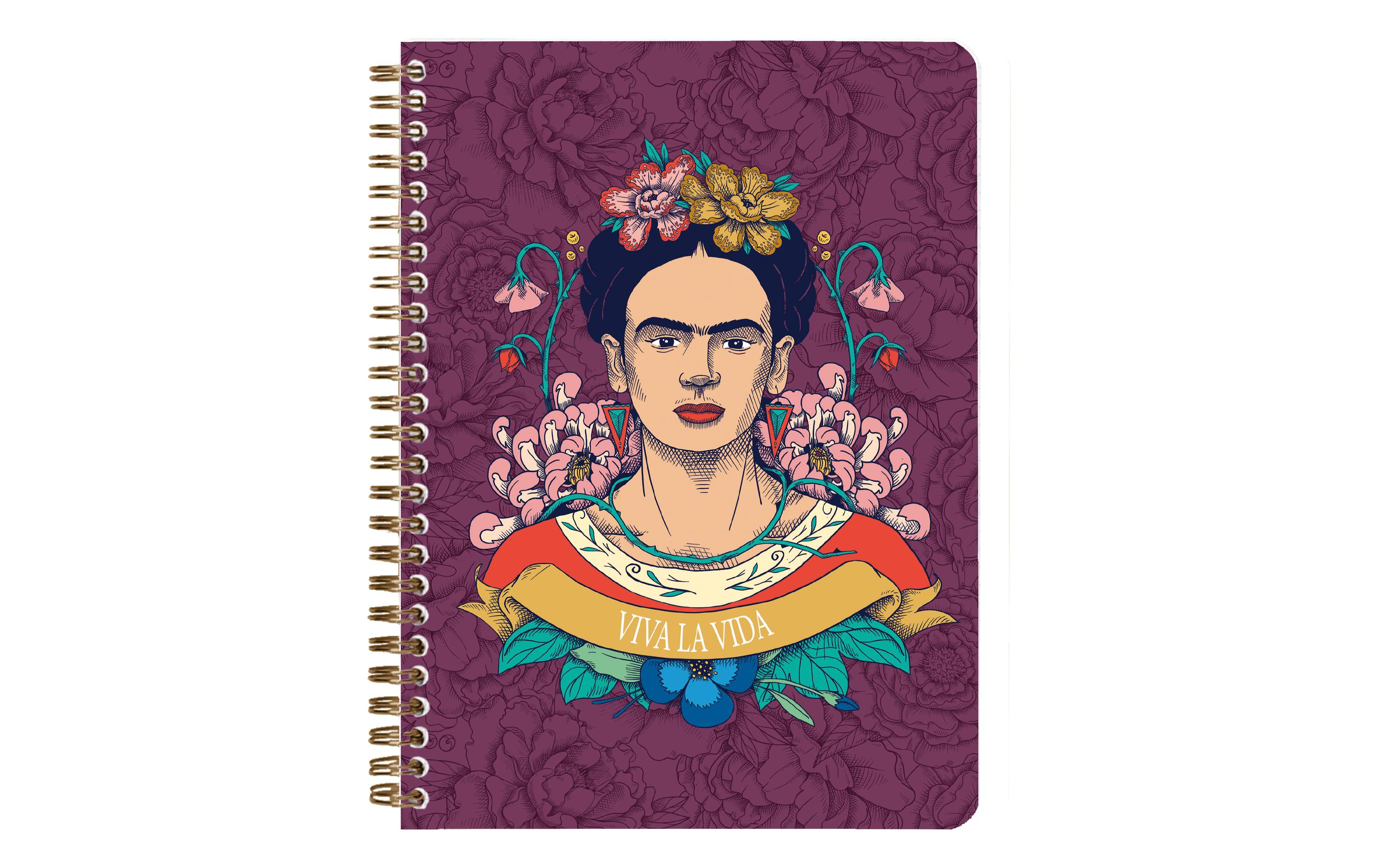 Clairefontaine Notizbuch Frida Kahlo assortiert, A5, Liniert, Mehrfarbig Clairefontaine Notizbuch Frida Kahlo assortiert, A5, Liniert, Mehrfarbig