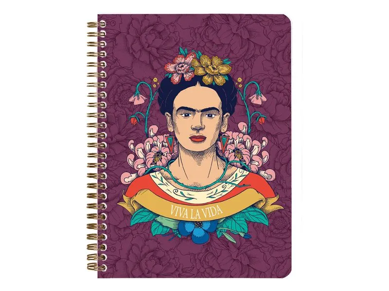 Clairefontaine Notizbuch Frida Kahlo assortiert, A5, Liniert, Mehrfarbig Clairefontaine Notizbuch Frida Kahlo assortiert, A5, Liniert, Mehrfarbig