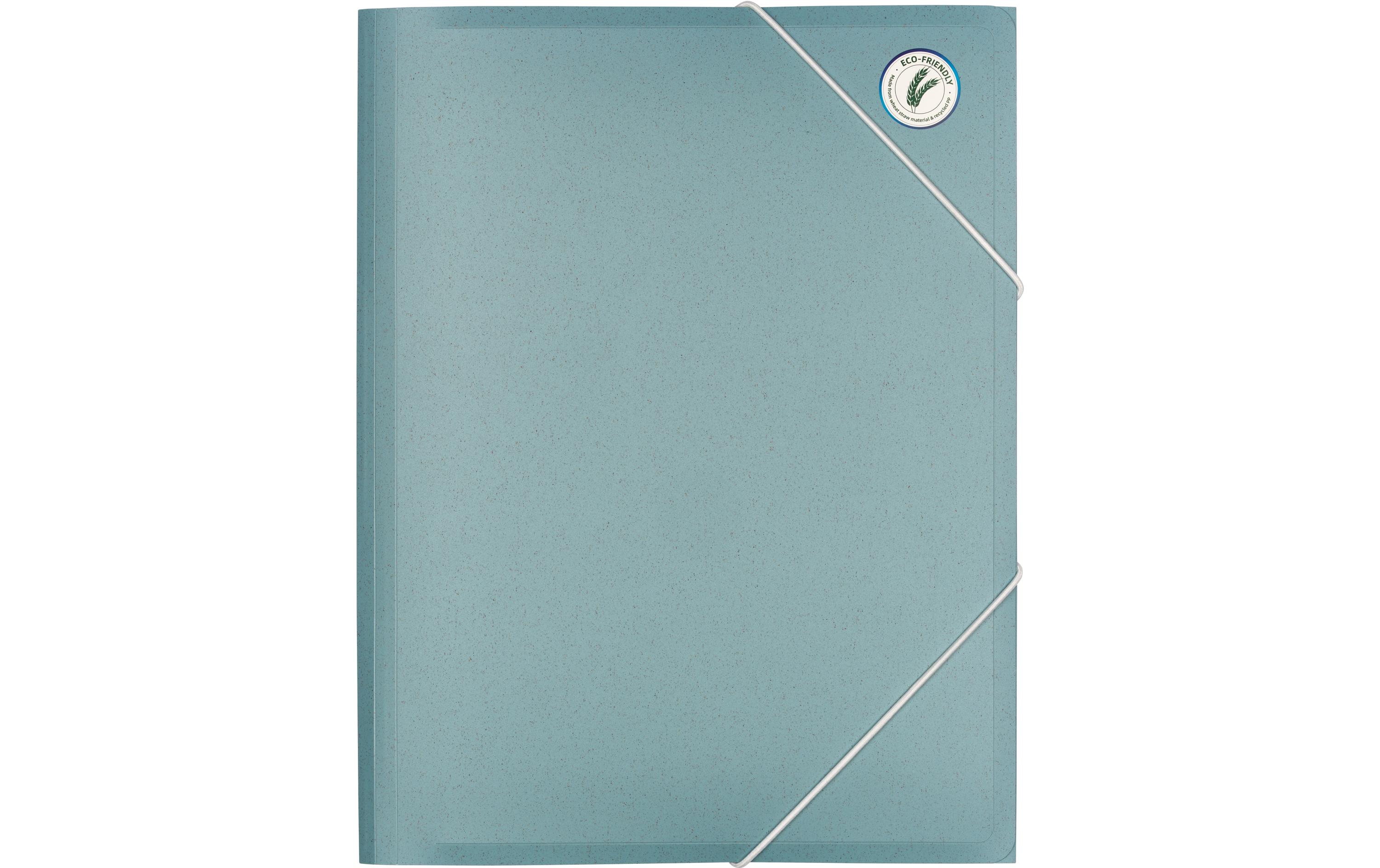 Kolma Gummibandmappe Weizenstroh A4 Blau